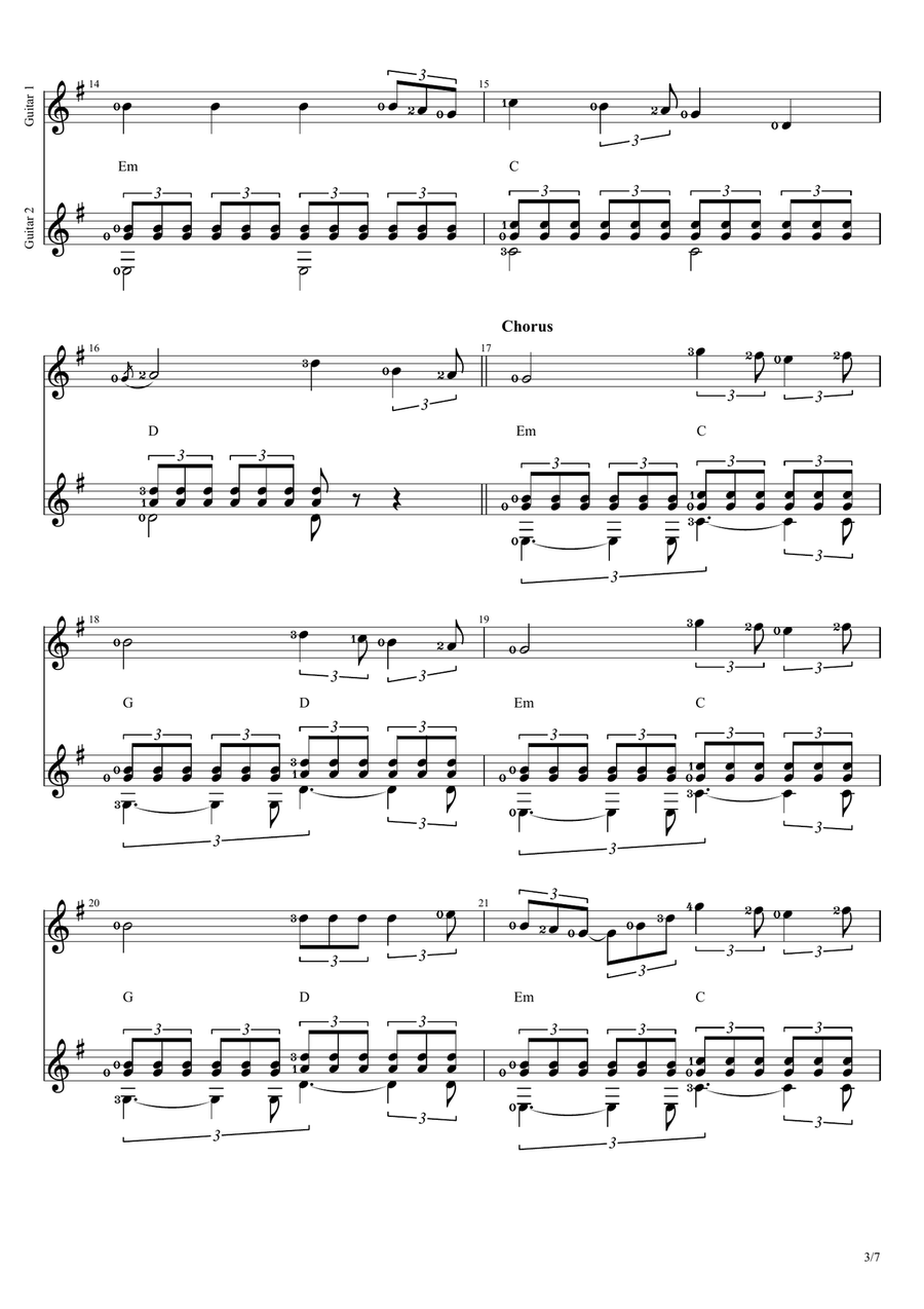 Perfect Acoustic Guitar scores gallery preview page 3