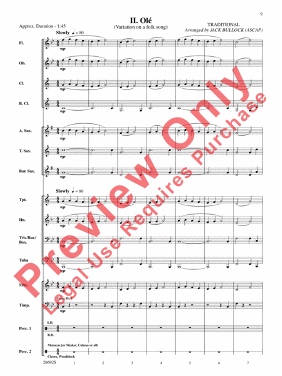 Belwin Beginning Band Kit #3 Concert Band scores gallery preview page 10