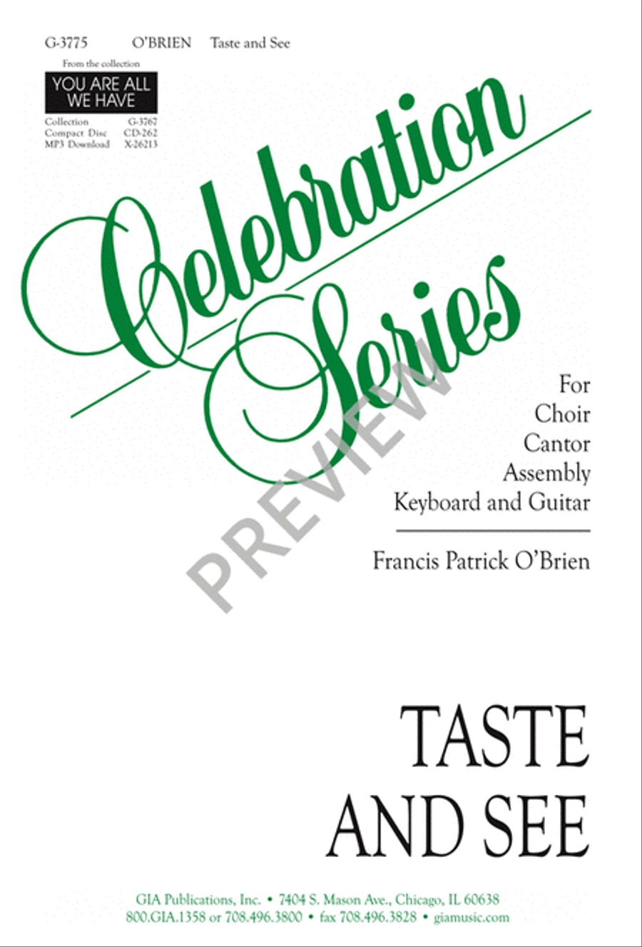 Taste and See 4-Part scores gallery preview page 2