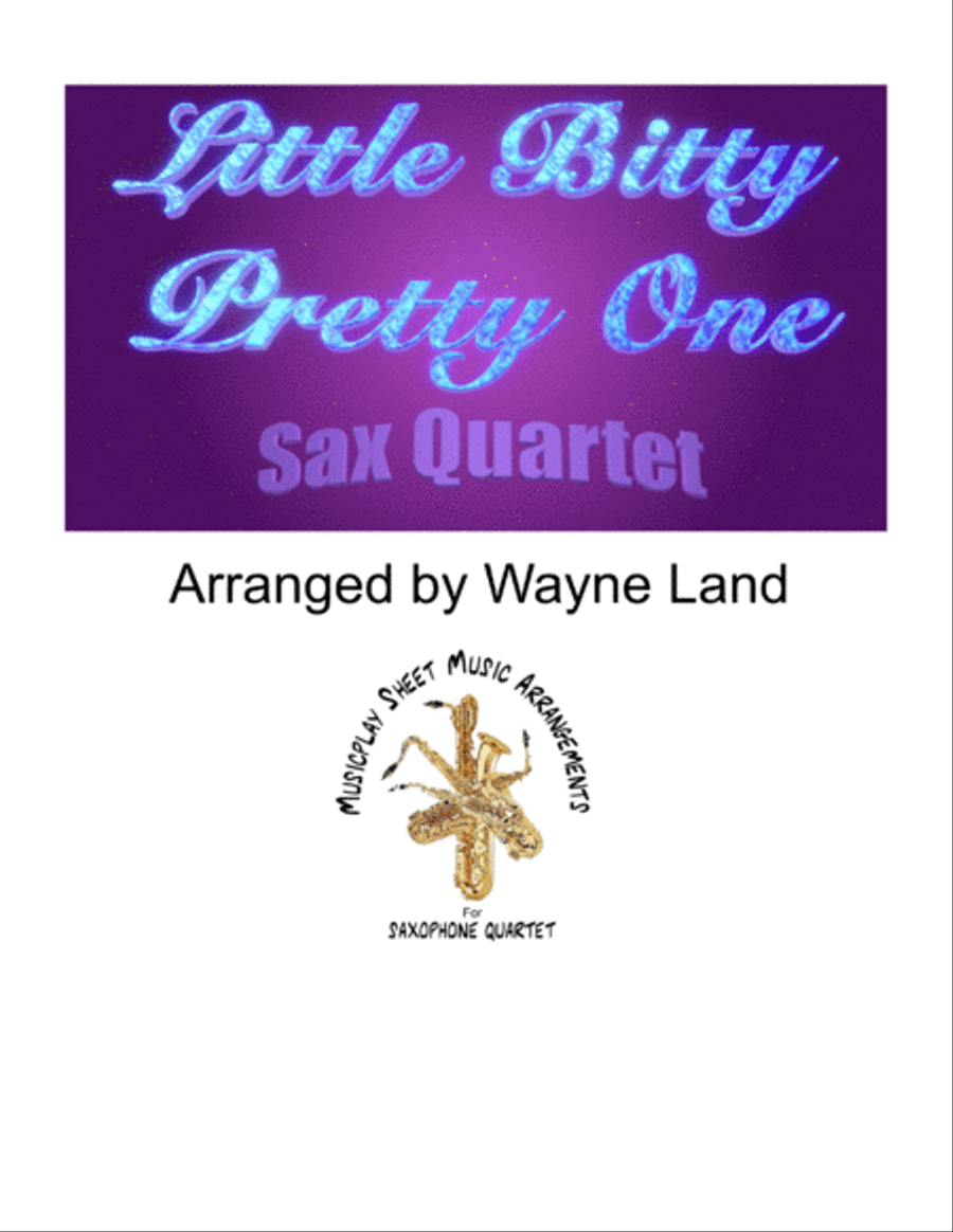 Little Bitty Pretty One Saxophone Quartet scores gallery preview page 1
