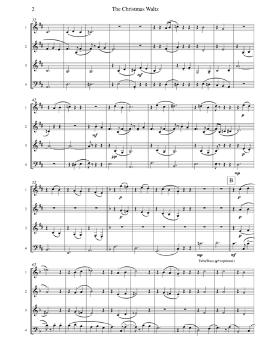 The Christmas Waltz Viola scores gallery preview page 3
