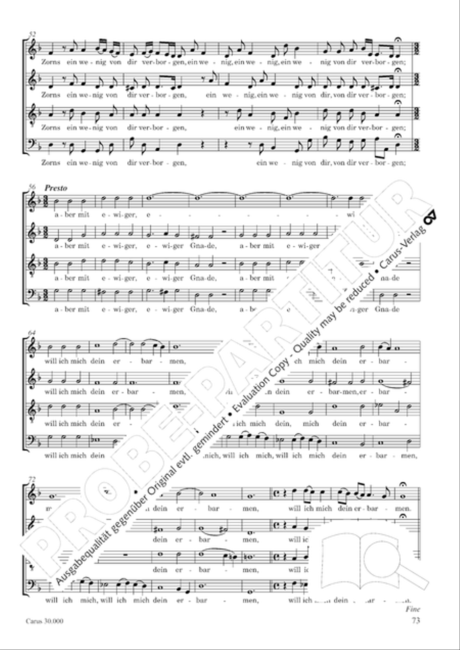 J.L. Bach: The complete motets Choir scores gallery preview page 80