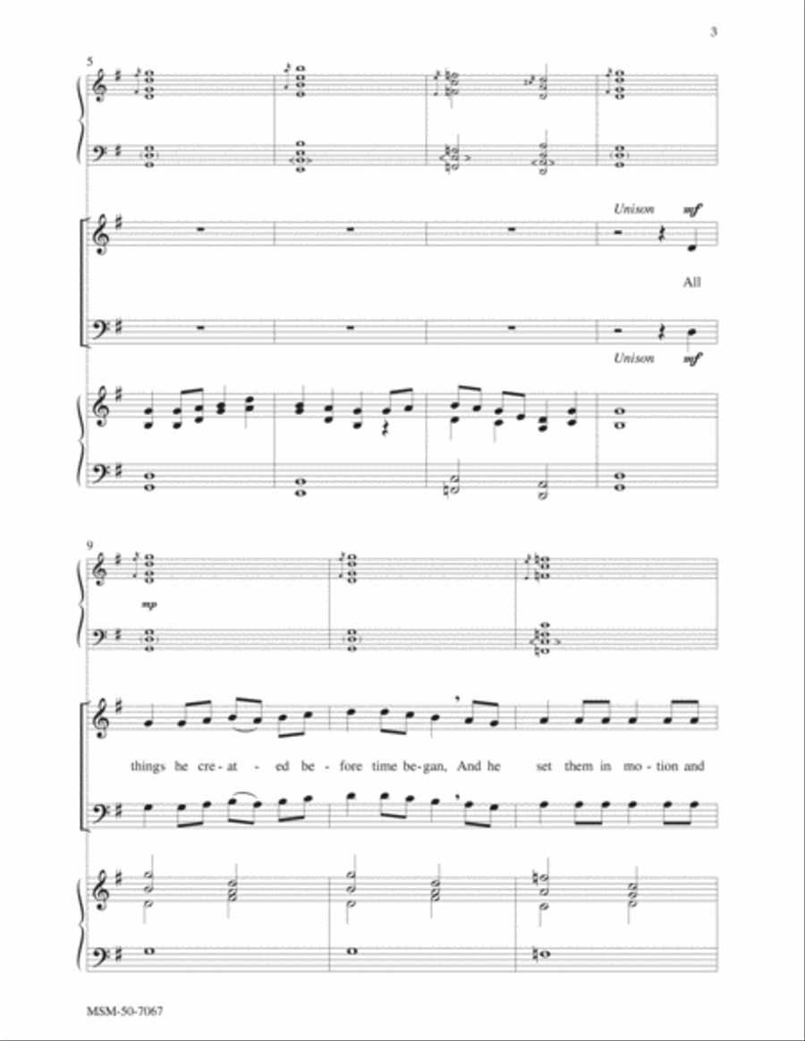 God Is the Lord of Everything 4-Part scores gallery preview page 2