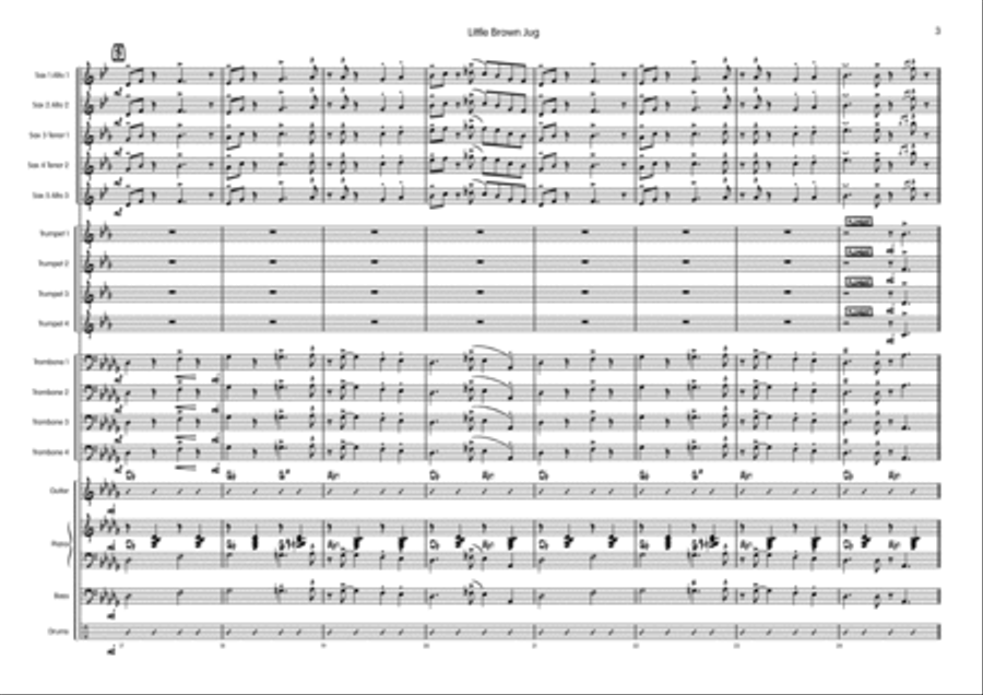 Little Brown Jug Big Band scores gallery preview page 4