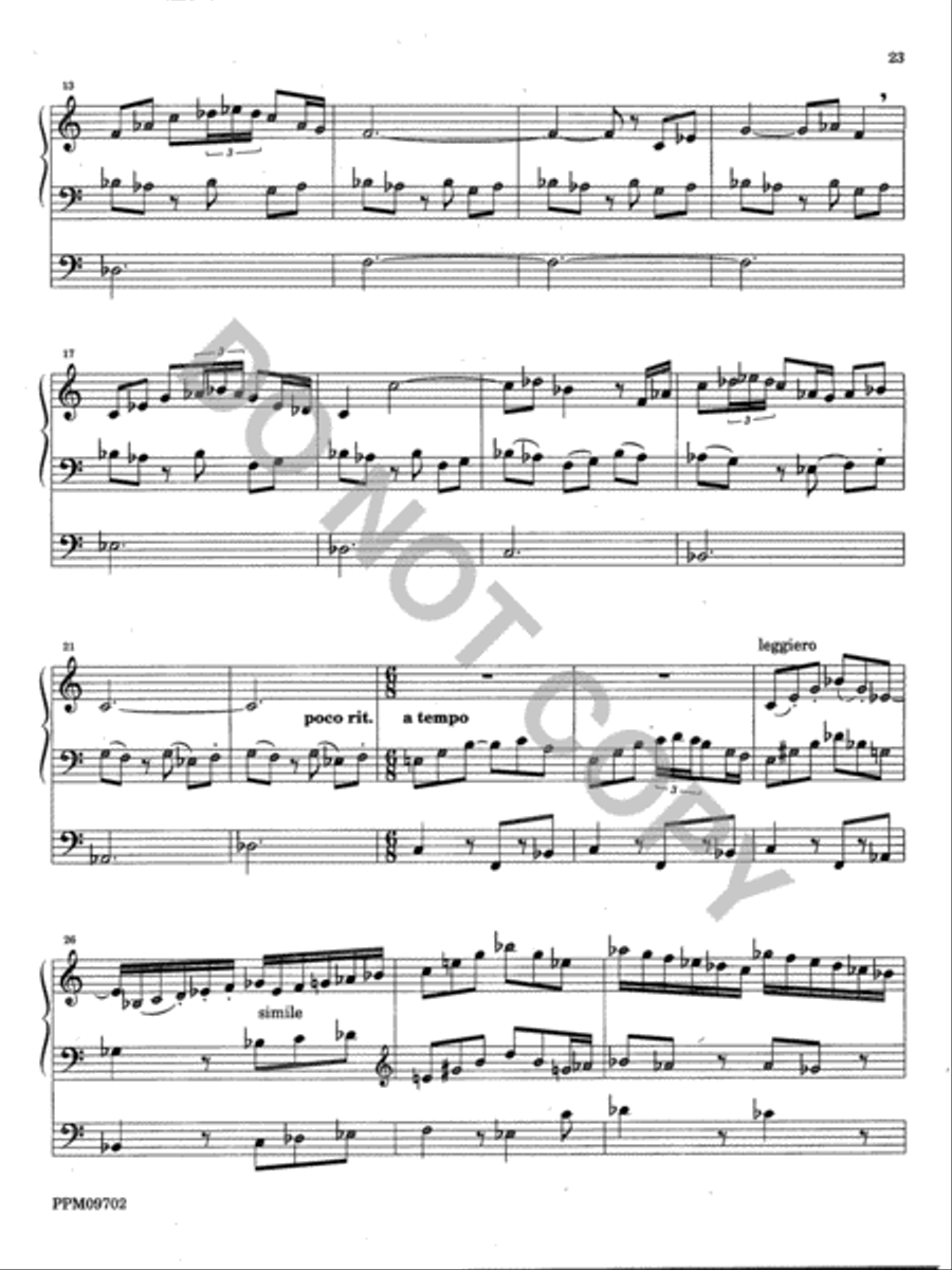 Twelve Organ Trios Organ scores gallery preview page 23