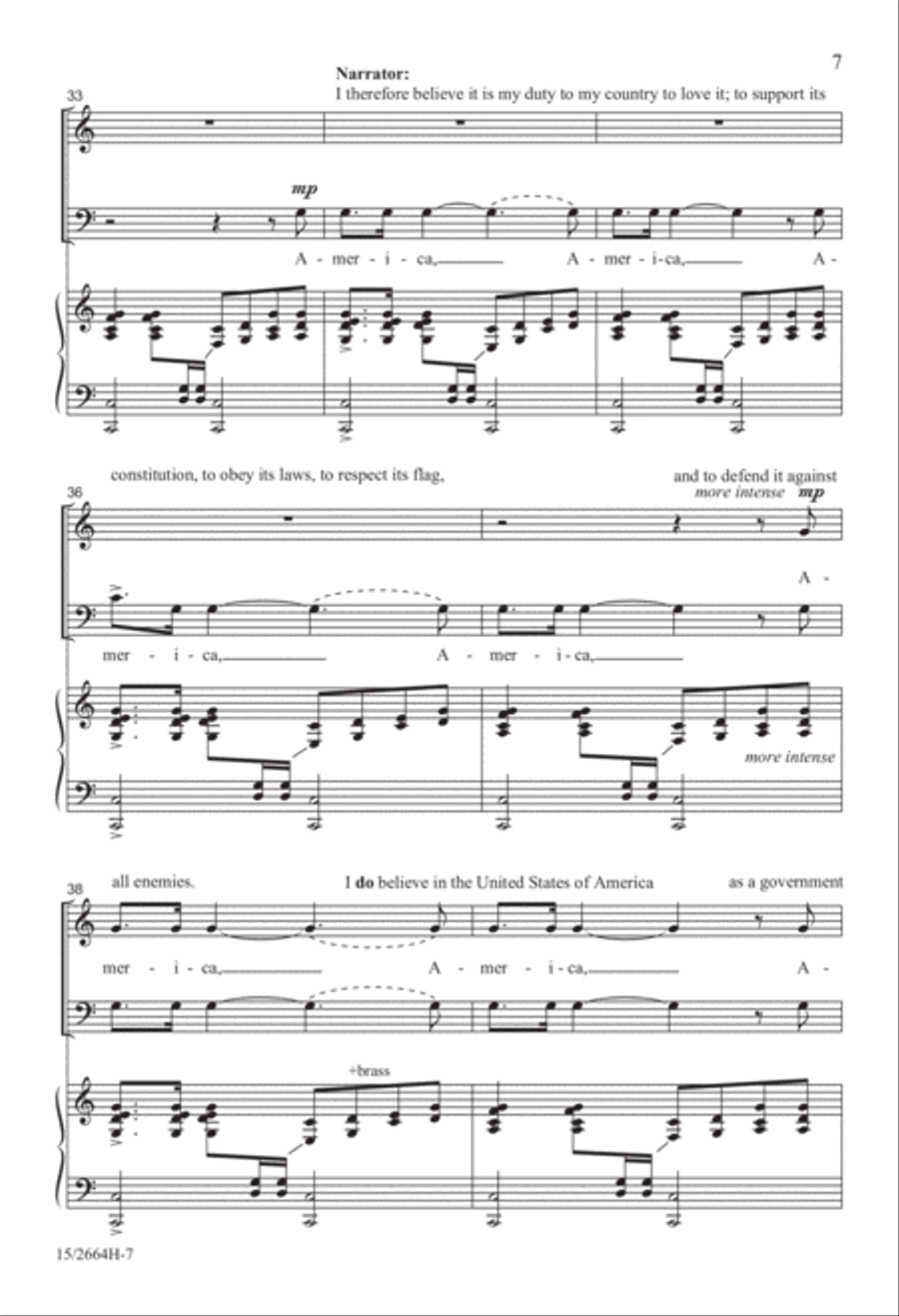 The American Creed 4-Part scores gallery preview page 7