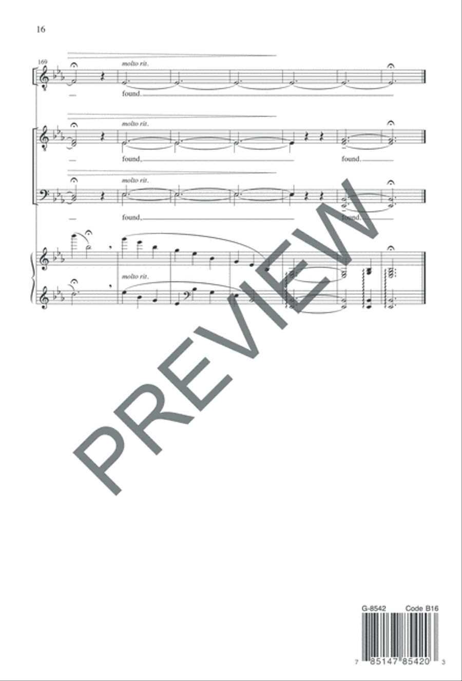 Choral Reflection on Amazing Grace - TTBB edition TTBB scores gallery preview page 16