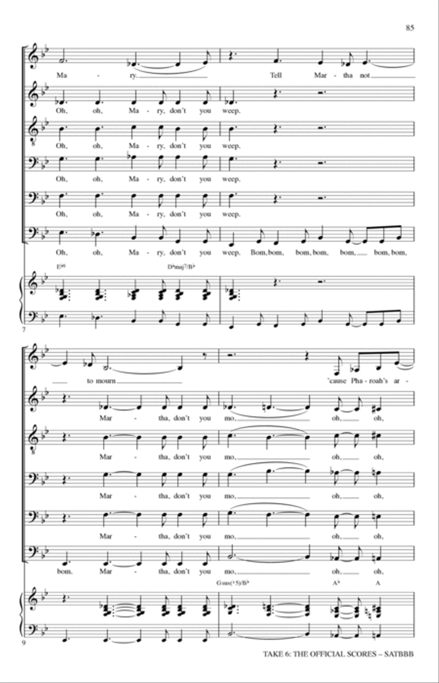 Mary Mary A Cappella scores gallery preview page 3