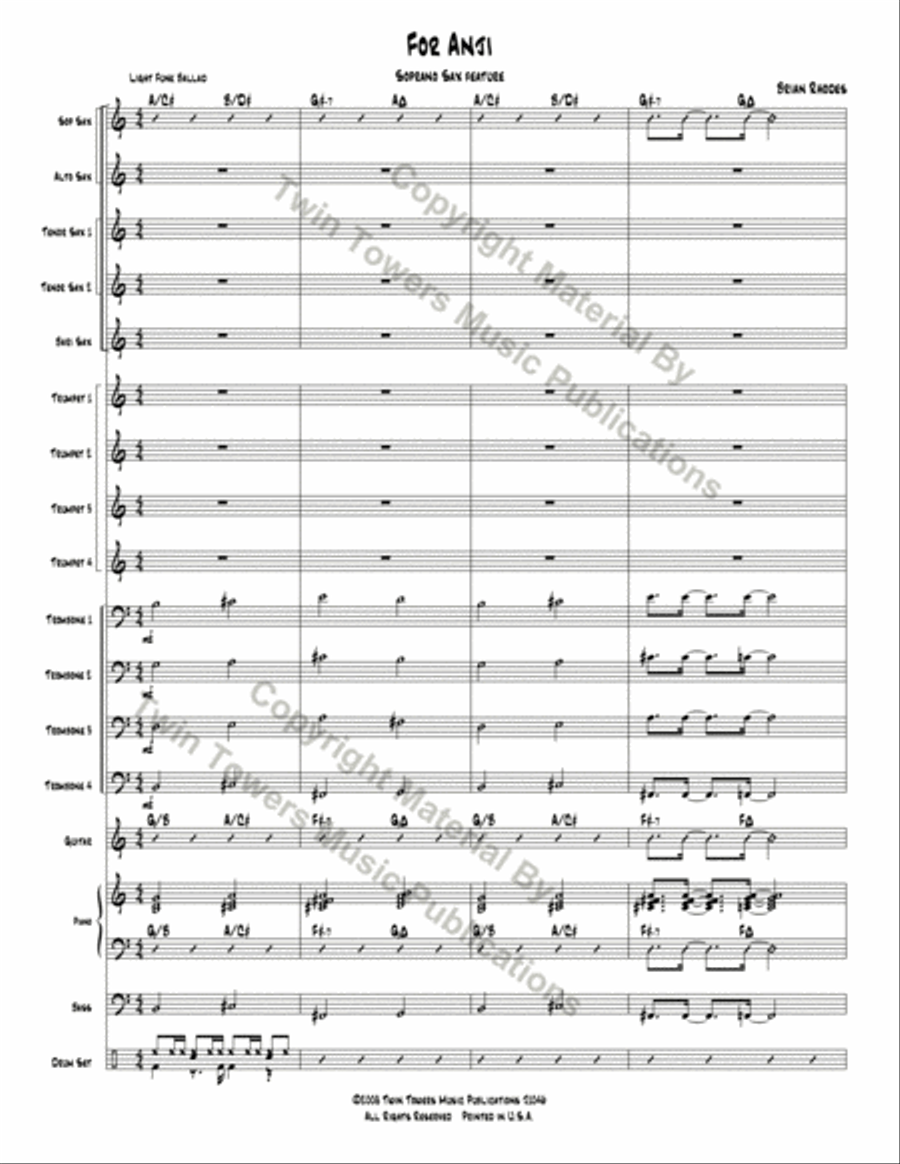 For Anji For Anji Jazz Ensemble scores gallery preview page 3