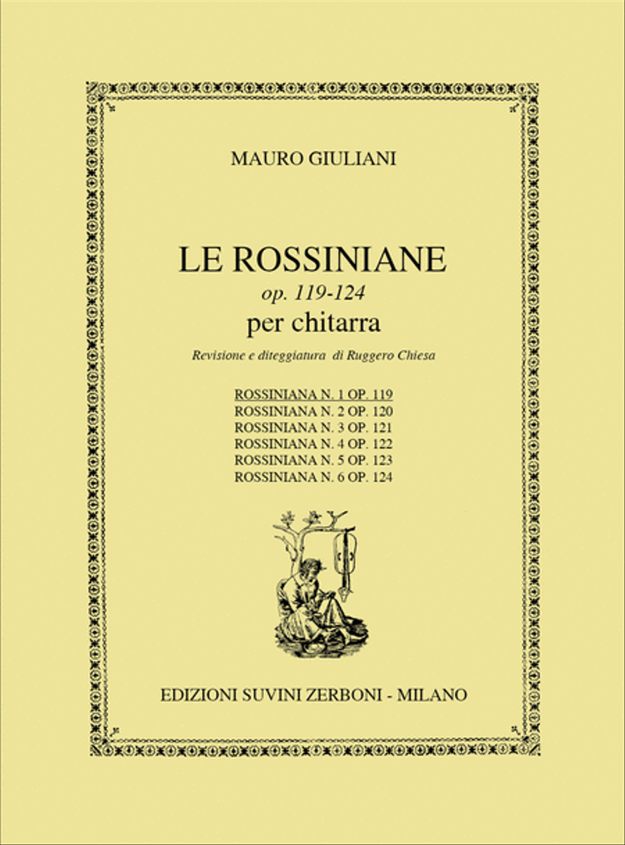 Rossiniana 1 Opus 119 Rossiniana 1 Opus 119 Classical Guitar scores gallery preview page 1
