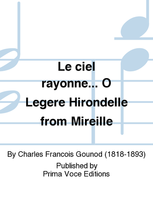 Book cover for Le ciel rayonne... O Legere Hirondelle from Mireille