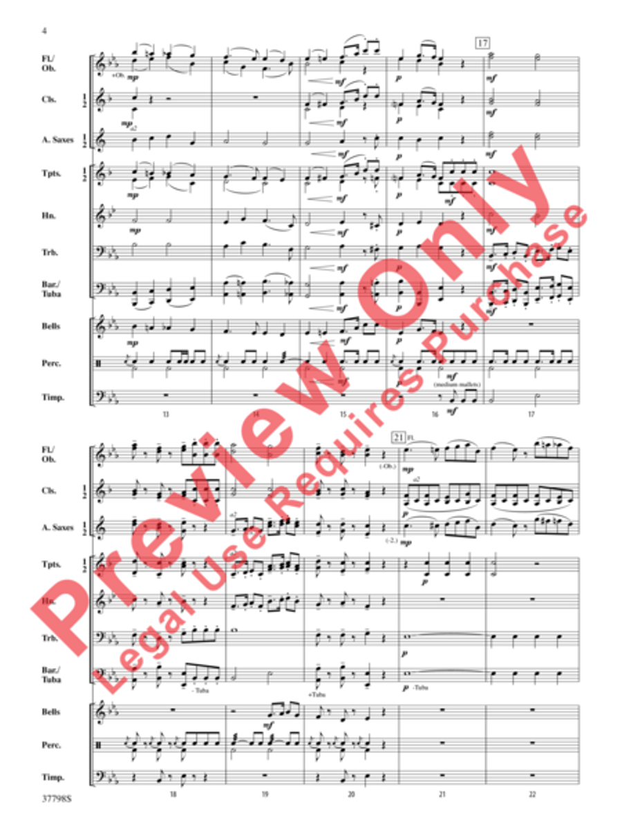 Romance, Opus 40 Romance, Opus 40 Concert Band scores gallery preview page 4