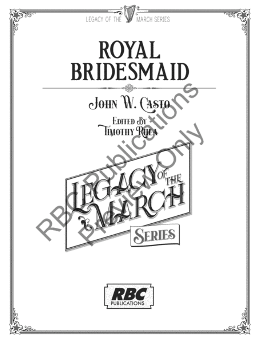 Royal Bridesmaids Concert Band scores gallery preview page 2