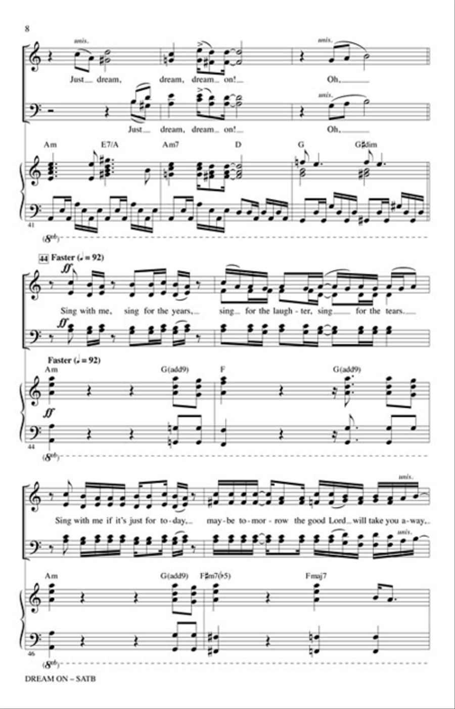 Dream On 4-Part scores gallery preview page 4