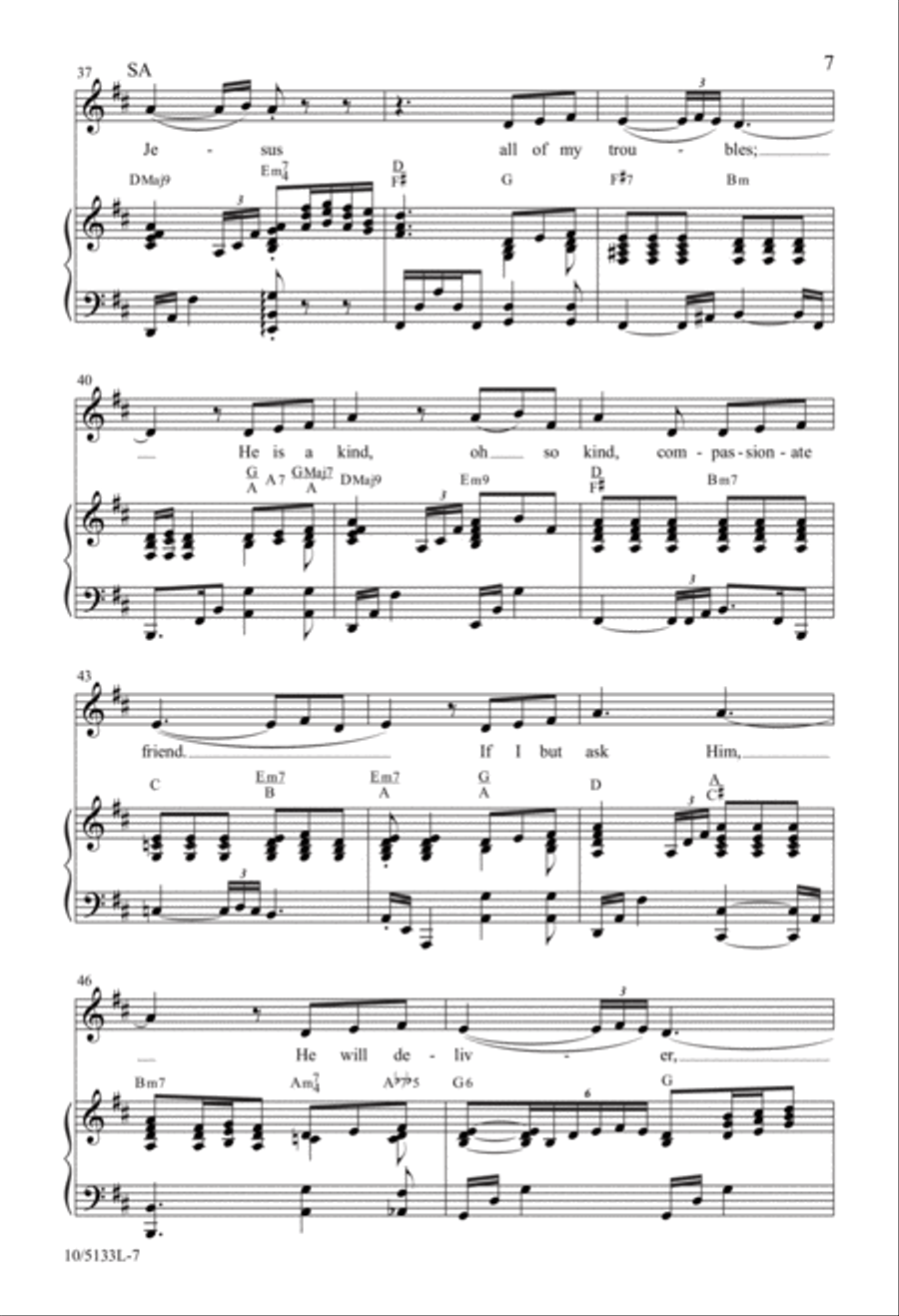 I Must Tell Jesus 4-Part scores gallery preview page 7