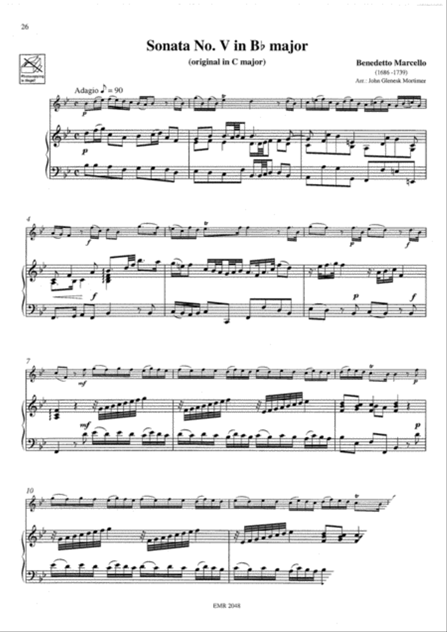 6 Sonatas Bassoon Solo scores gallery preview page 7