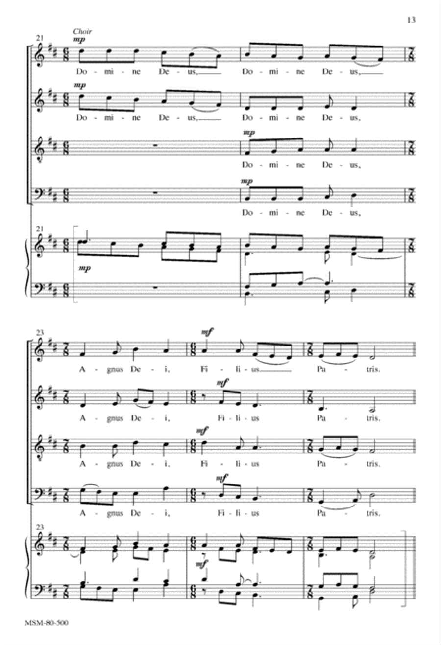 Mass of the Transfiguration (Choral Score) Mass of the Transfiguration (Choral Score) 4-Part scores gallery preview page 12
