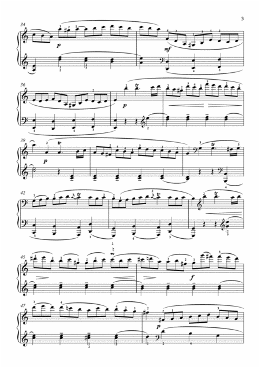 Scarlatti-Sonata in C-Major L.443 K.356(piano) Piano Solo scores gallery preview page 4