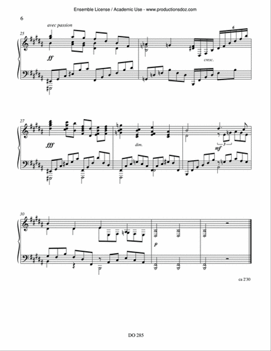 Pour mémoire de coeurps Pour mémoire de coeurps Piano Solo scores gallery preview page 6