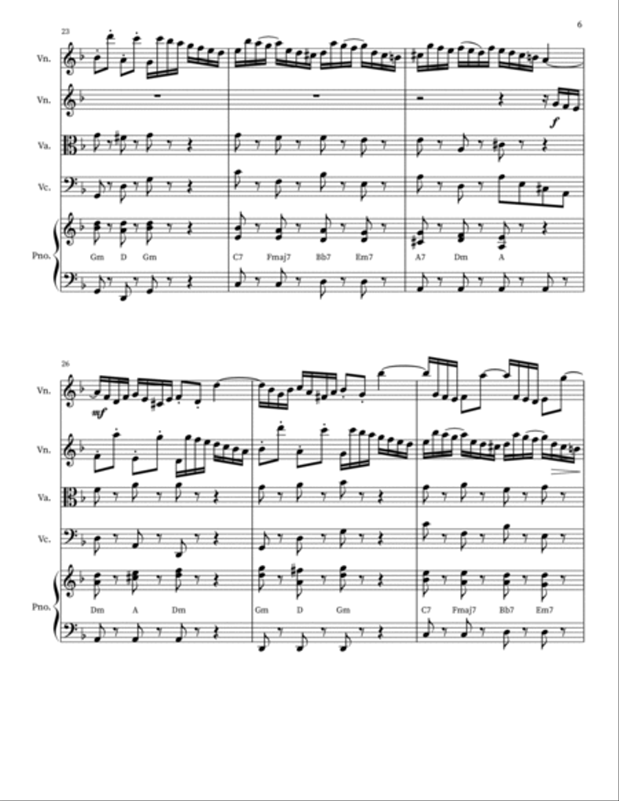 Double violin concerto BWV 1043 Violin Solo scores gallery preview page 6