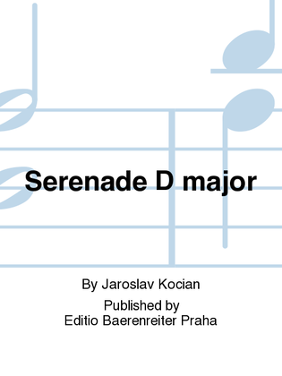 Book cover for Serenade D-Dur