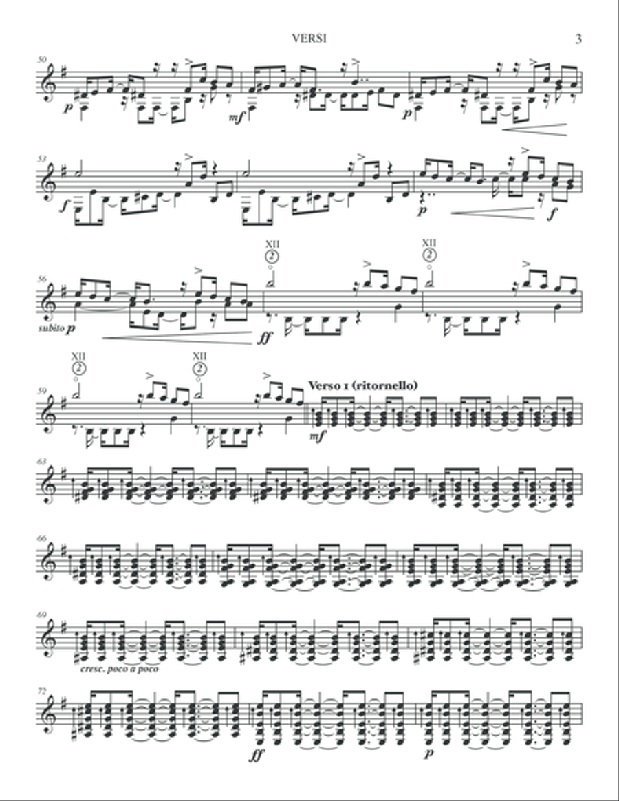 Versi Classical Guitar scores gallery preview page 5