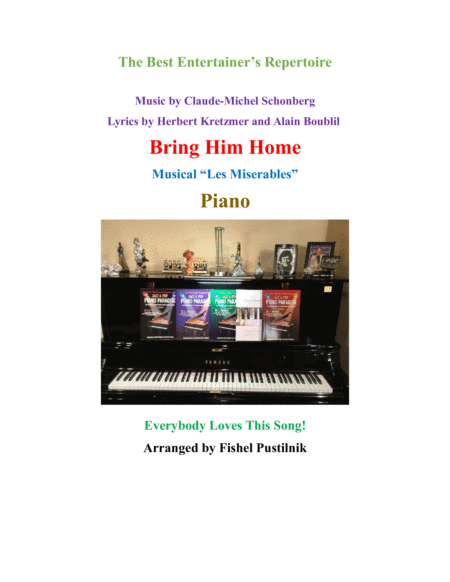 "Bring Him Home" for Piano image number null