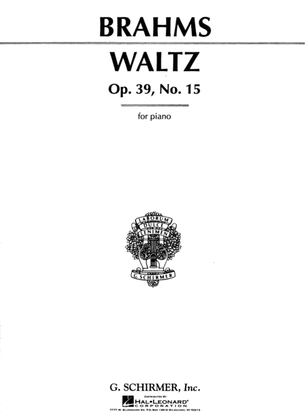 Book cover for Waltz in Ab Major, Op. 39, No. 15