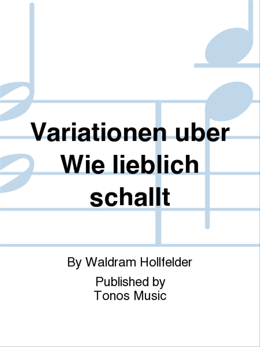 Variationen uber Wie lieblich schallt Horn scores gallery preview page 1