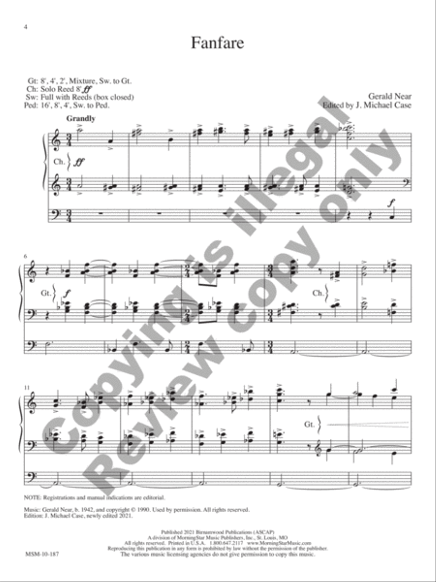 10 Transcriptions & Arrangements for Organ, Volume 2 Organ scores gallery preview page 3