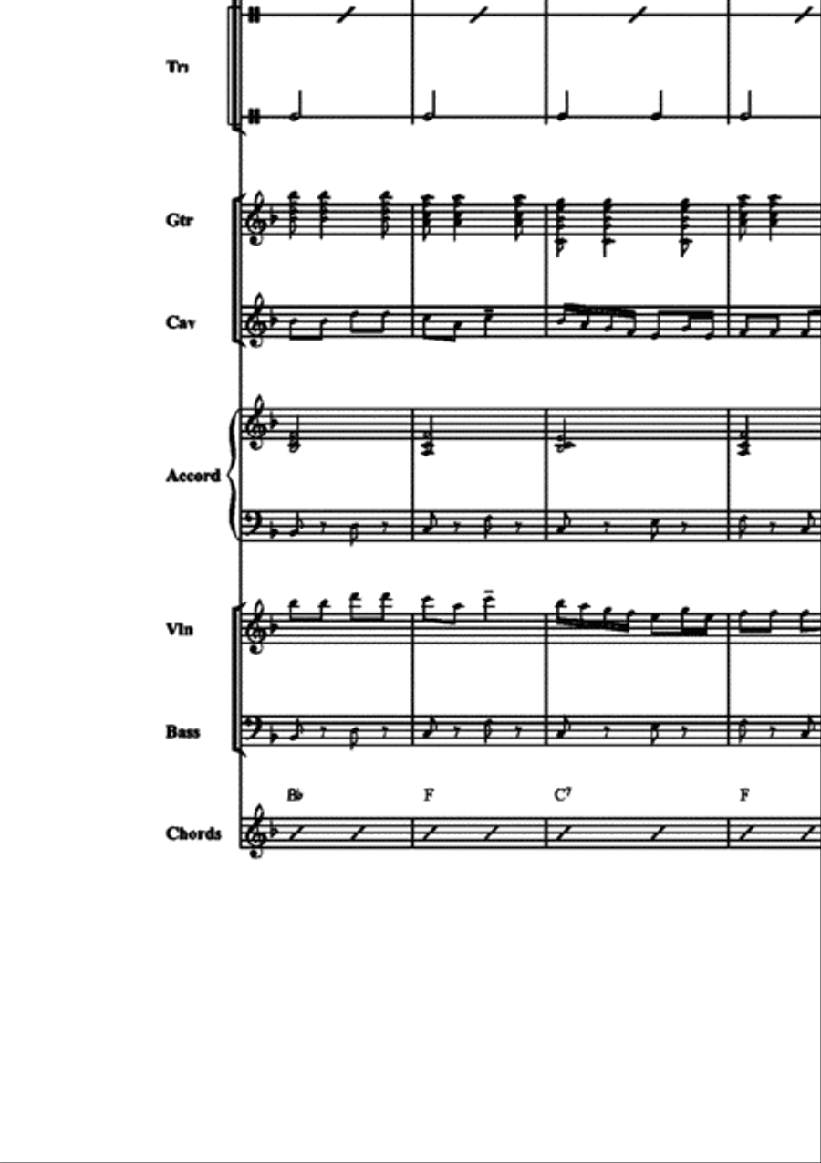 Traditional Portugese Folk Tunes Concert Band scores gallery preview page 28