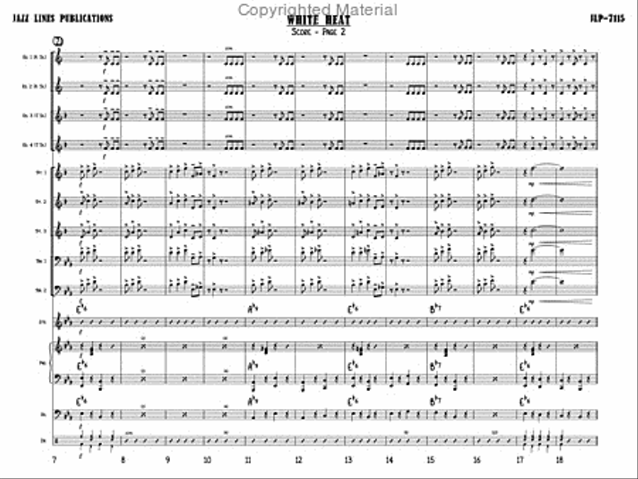 White Heat Big Band scores gallery preview page 5