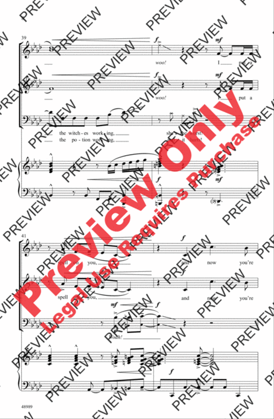 I Put a Spell on You 3-Part scores gallery preview page 8