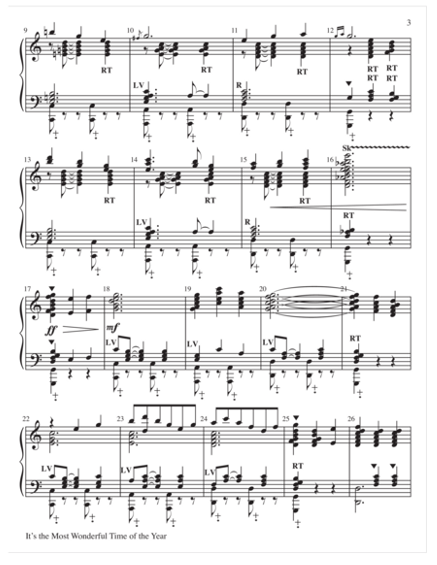 It's the Most Wonderful Time of the Year 5-Octaves scores gallery preview page 3