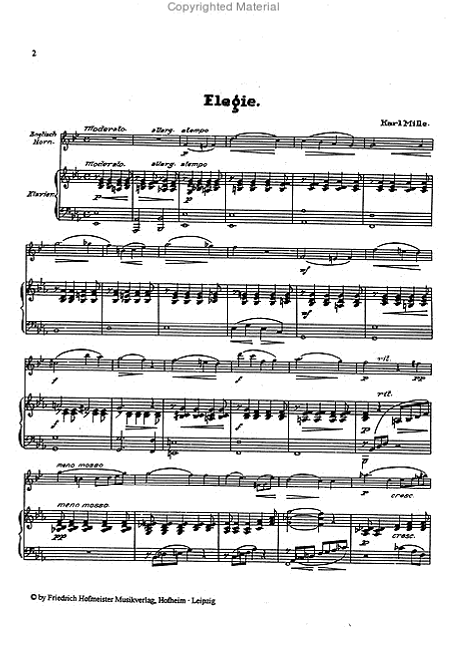 Elegie English Horn scores gallery preview page 2