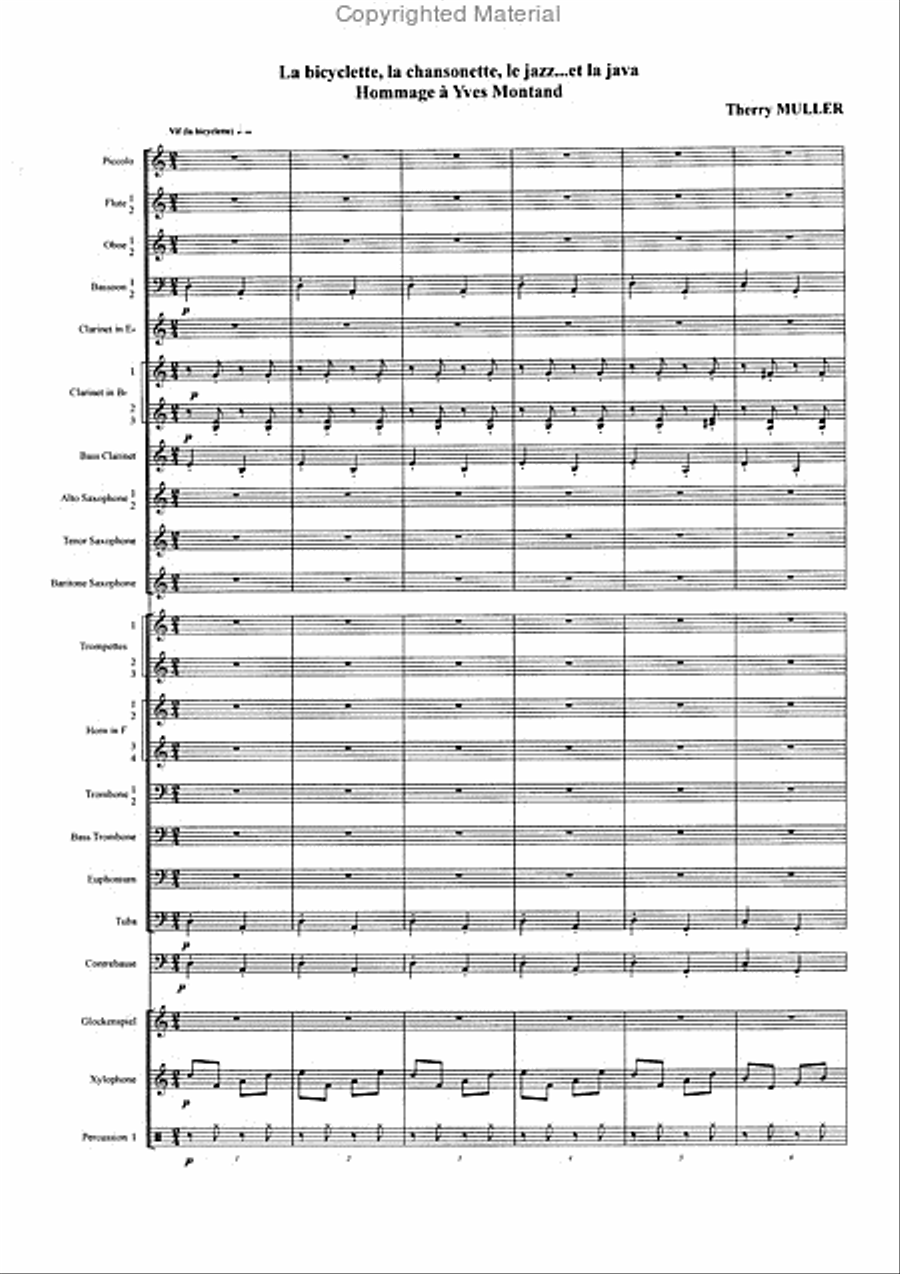 Yves Montand Yves Montand Concert Band scores gallery preview page 2