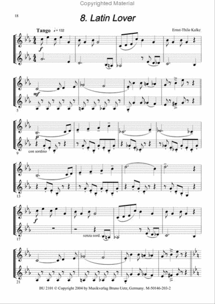 Chat For Two Trumpet Duet scores gallery preview page 2