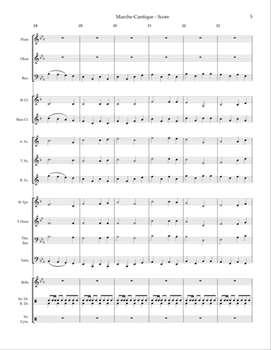 March-Cantique (a Marching-Song) — concert band image number null