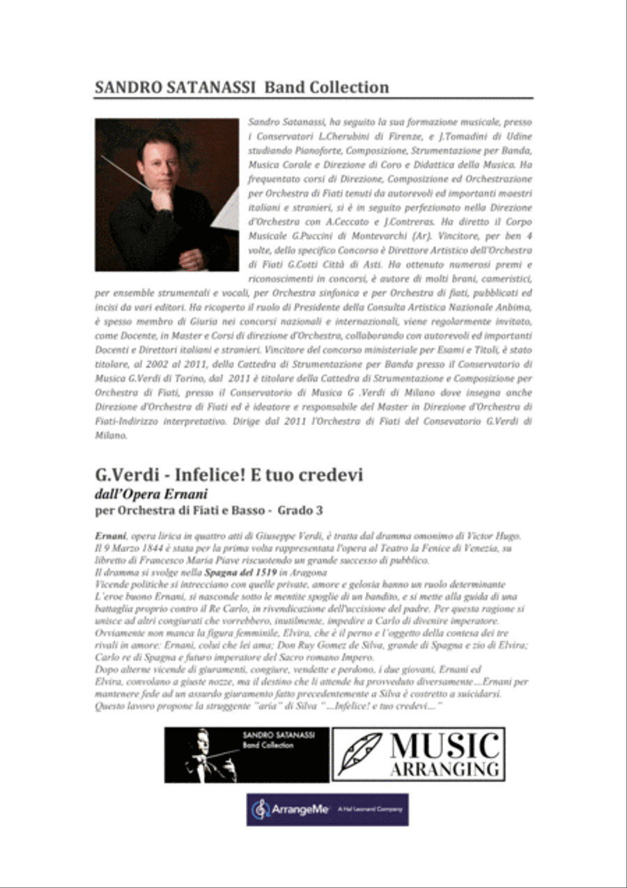 Infelice! e tuo credevi Infelice! e tuo credevi Concert Band scores gallery preview page 3