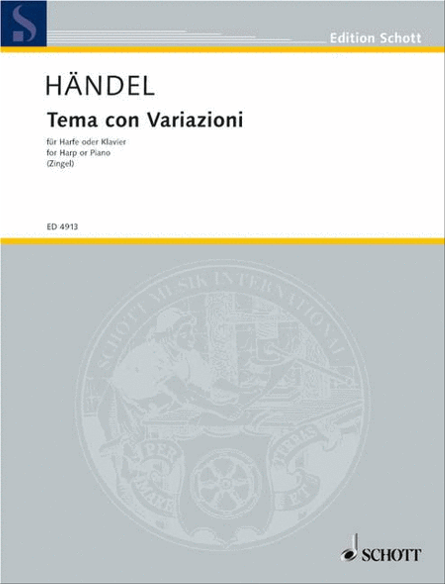 Theme and Variations Harp scores gallery preview page 1