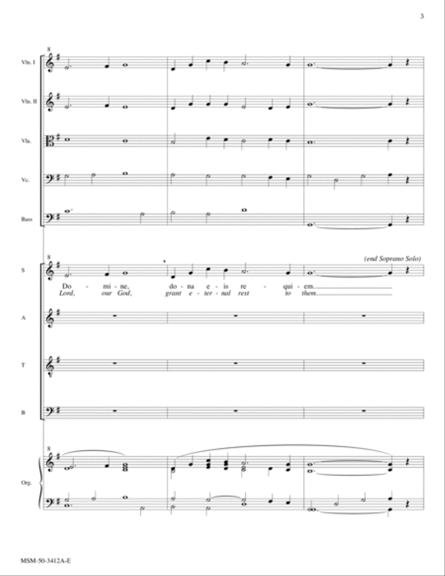 Pie Jesu Choir scores gallery preview page 3