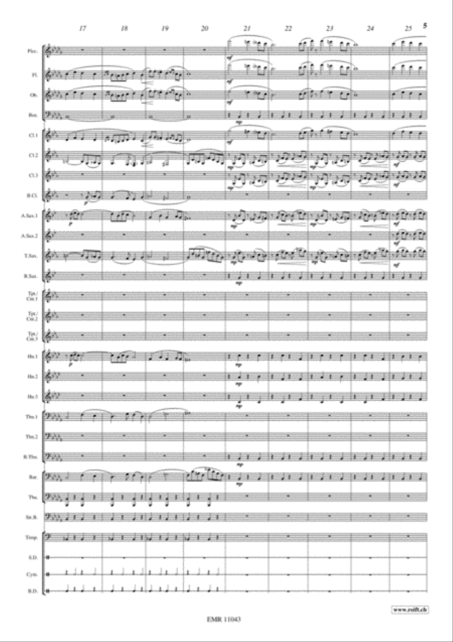 Marche Slave Concert Band scores gallery preview page 6