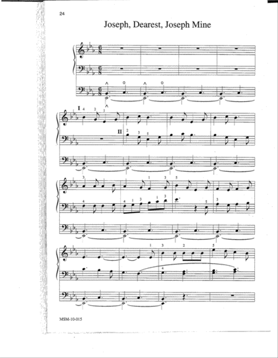 Easy Hymn Settings- Advent/Christmas Organ scores gallery preview page 4