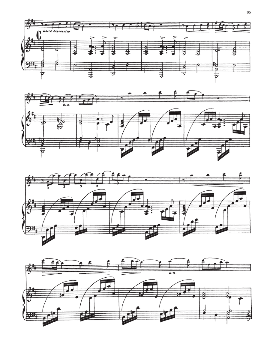 Romance, Op. 37 Flute Solo scores gallery preview page 4