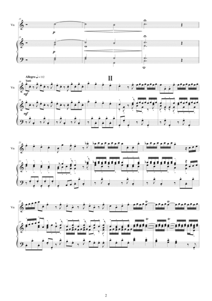 Vivaldi - Violin Concerto in C major RV 185 for Violin and Piano image number null