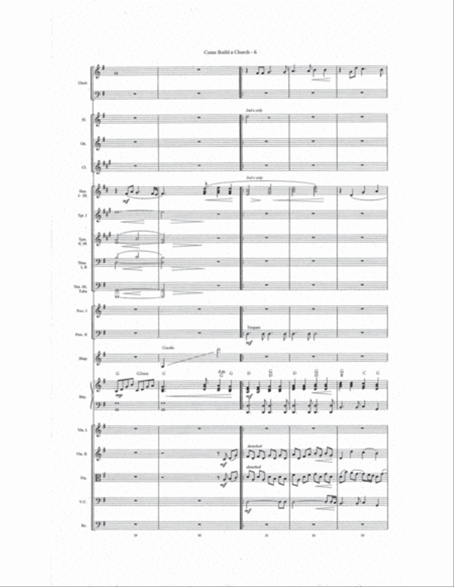 Come Build a Church Choir scores gallery preview page 7