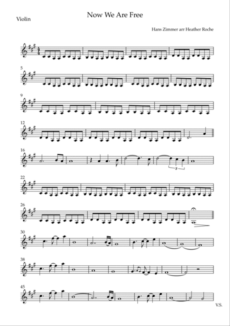 Now We Are Free String Duet scores gallery preview page 4