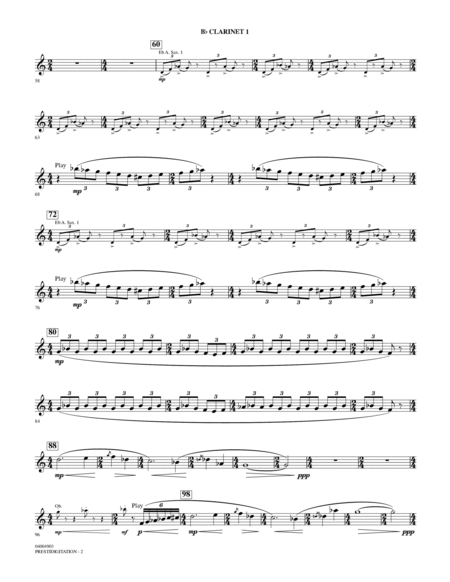 Prestidigitation (Alto Saxophone Solo with Band) - Bb Clarinet 1