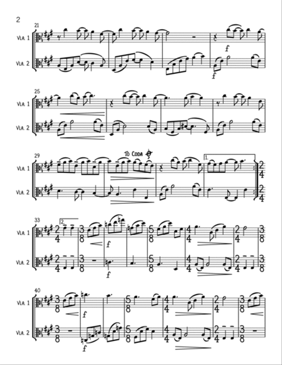 Here Comes The Sun String Duet scores gallery preview page 2