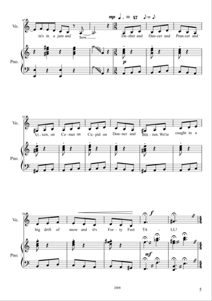 Oh Rudolph! Oh Rudolph! 4-Part scores gallery preview page 6